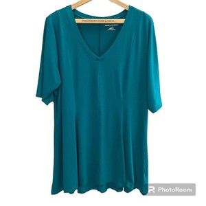 Jessica London teal tunic top. Shortsleeved women’s size 18/20.